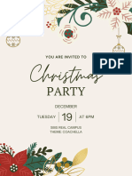 Green Simple Christmas Party Poster