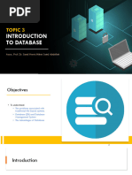 Topic 3 Introduction To Database