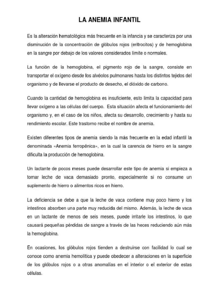 ANEMIA | PDF