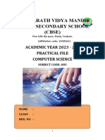 Practical File Cs 083 BVM 2023-2024