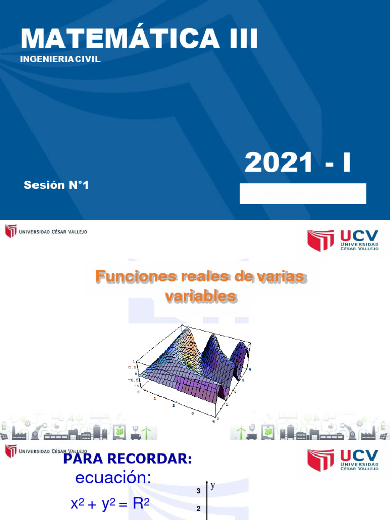 Sesion 1 funciones de varias variables pdf funci n matem ticas