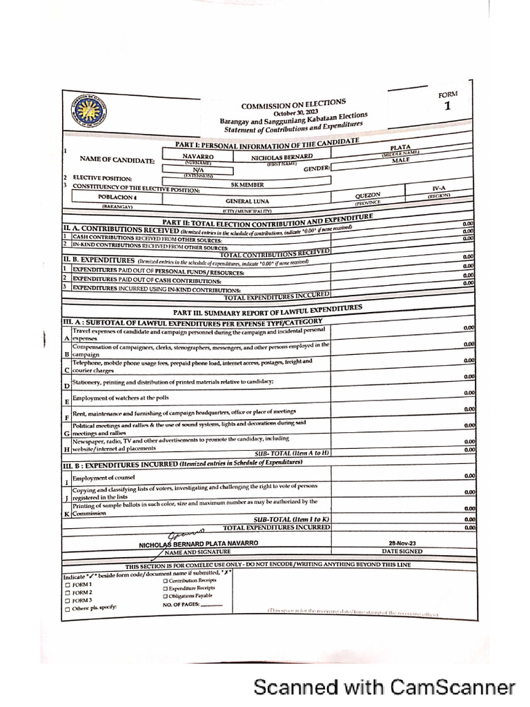 Navarro Nicholas Bernard SK Member | PDF