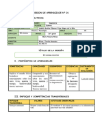 Sesión de Aprendizaje El Sistema Excretor