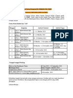 Jadwal Tuton