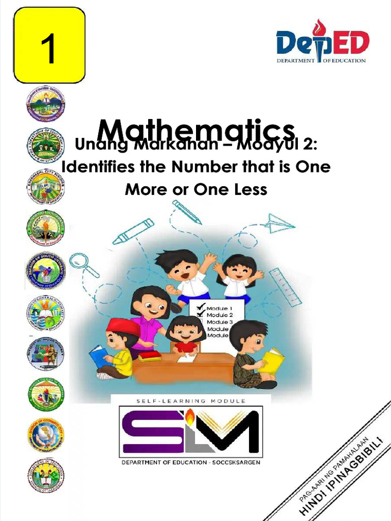 PDF Mathematics q1 Mod2 Identifies The Number That Is One More or One ...