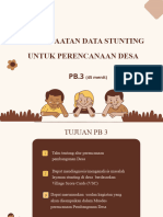 PB3 Pemanfaatan Data Stunting Untuk Perencanaan Desa - Pembahasan