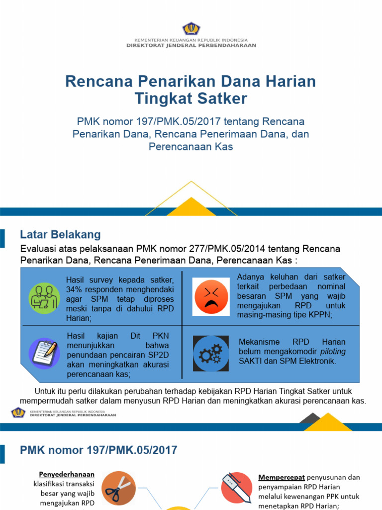 Penyusunan RPD Harian Tingkat Satker | PDF