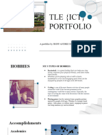 Tle (Ict) Portfolio: A Portfolio by JEOFF ANDREI SON