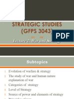 Lecture Note 2 - War Strategy