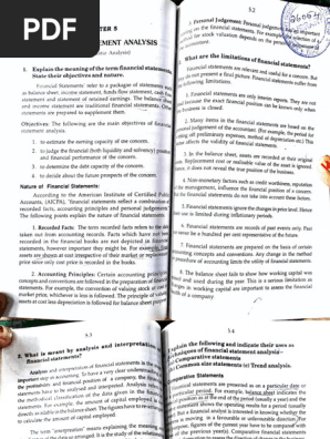 Financial statement analysis