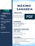 Máximo Sanabria: Contacto