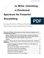 Psyched To Write: Unlocking The Human Emotional Spectrum For Powerful Storytelling