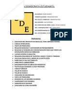 Unión Demócrata Estudiantil: Propuestas