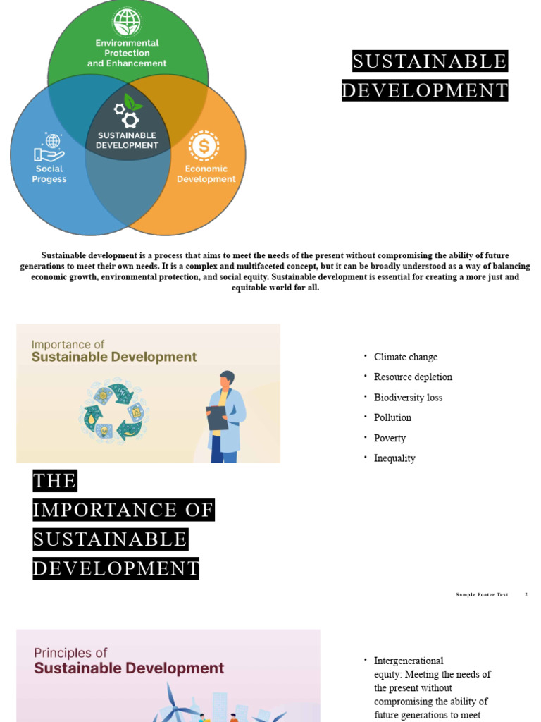 Importance of Sustainable Development | PDF | Sustainability | Natural ...