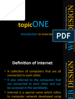 Topic 1 - Introduction To Internet