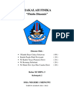 XI MIPA 3 - Kelompok 2 - Makalah Fluida Dinamis