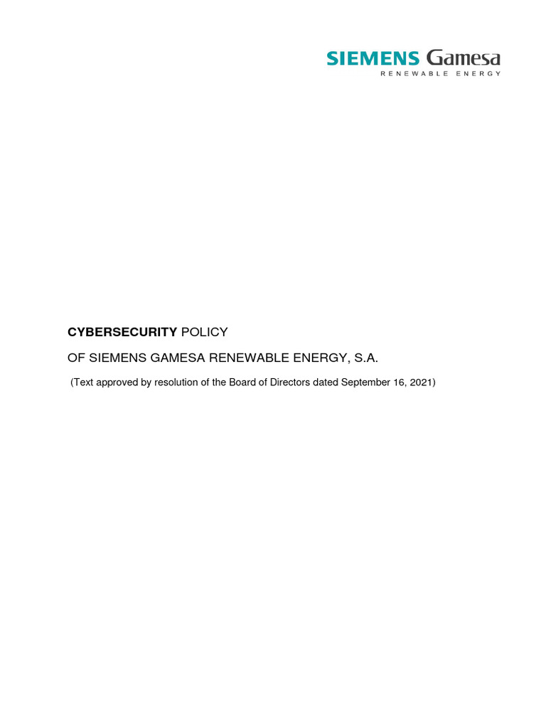 Cybersecurity Policy DEF | PDF | Computer Security | Security
