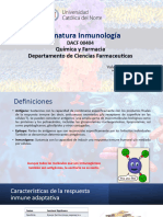 Asignatura Inmunología: Química y Farmacia Departamento de Ciencias Farmaceu5cas