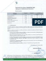 Rapport Dactivites - 3eme Trimestre 2023 - Boa Mali