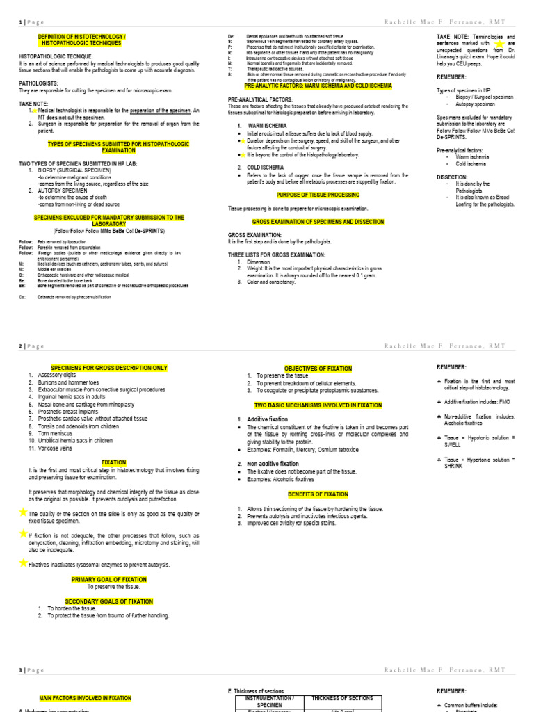 Fixation | PDF | Fixation (Histology) | Staining