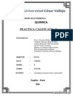 Práctica Calificada 2. Quimica