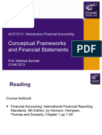 ACCT2111 CH 1QA Conceptual Frameworks and Financial Statements