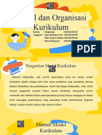 Model Dan Organisasi Kurikulum