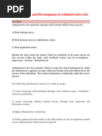 Unit 1a Nature, Scope and Development of Admin Law