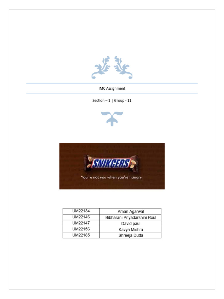 Snickers Campaign Analysis and Strategy | PDF | Brand | Advertising