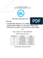 BÀI TIỂU LUẬN TRIẾT 1 1