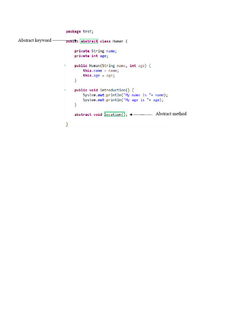 Abstract Class and Concrete Class PDF