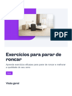 Exercicios para Parar de Roncar