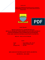 Digitalisasi Data Kependudukan Dengan Aplikasi Wargapedia Dalam Mewujudkan Sistem Pemerintahan Berbasis Elektronik Pada Kecamatan Mandalajati Kota Bandung