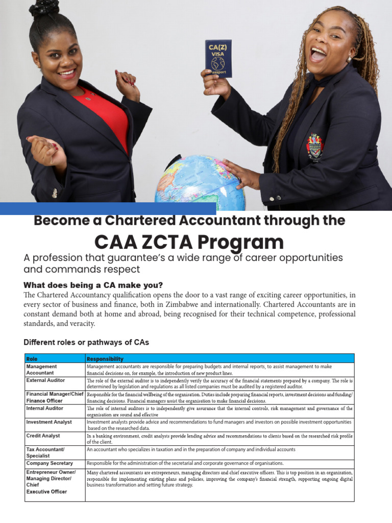 CAA ZCTA Program: Pathway to CA Qualification | PDF | Accounting | Audit