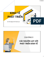 KTPT 5. Các nguồn lực với phát triển kinh tế