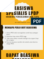 Beasiswa Spesialis LPDP - Reza Fahlevi, DR., Sp.A