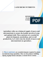 Macro and Micronutrients