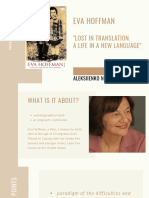 Eva Hoffman Lost in Translation. A Life in A New Language - Aleksiienko