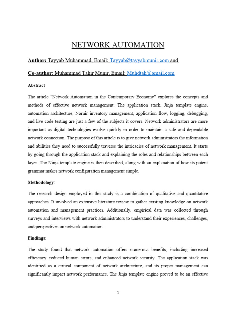Network Automation Reviewed Pdf Internet Protocol Suite Osi Model