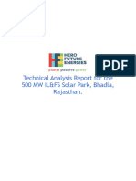 SIte Visit Report for 500 MW Adani Solar Park