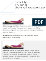 STOTT PILATES Warm Up Elevation & Depression of Scapulae Merrithew®