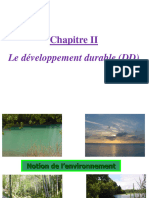 Chapitre II - Développement Durable (DD)