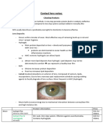 Contact Lens Notes