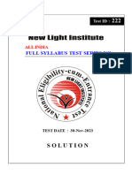 FST-22 (30-11-2023) (E+H) Solution