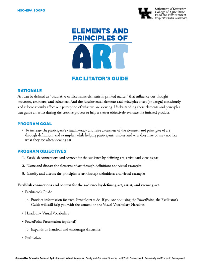 Elements & Principles of Art PDF