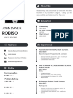 Black & White Minimalistic Professional Resume