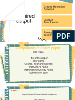 Term Paper Format