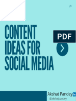 Teal and Blue Duo Tone Seamless Content Ideas Carousel Instagram Post