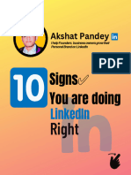 10 Sign You Are Doing LinkedIn Right