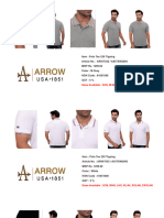 Arrow T-Shirt Catalogue PDF